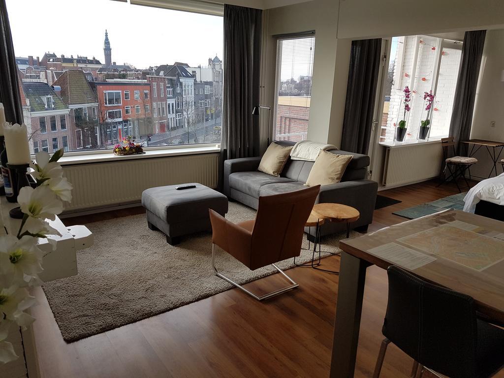 Schitterend Appartement In Binnenstad Groningue Extérieur photo